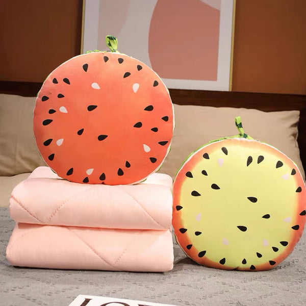 Cute Fruit Pillow & Blanket