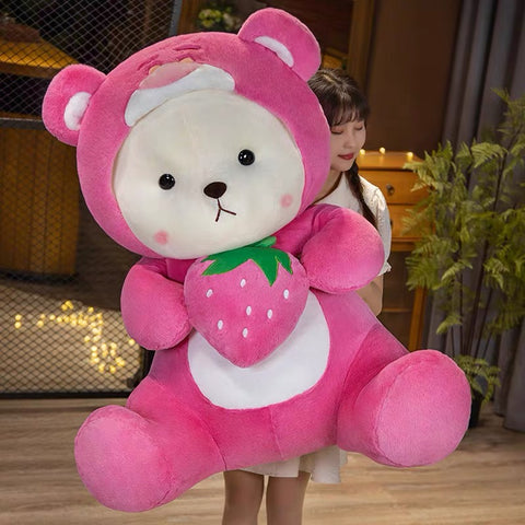 Cute Strawberry Bear Plush Toy