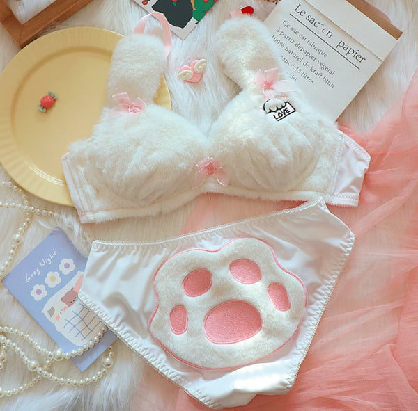 Kawaii Paw Underwear Set