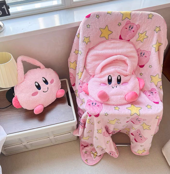 Cute Cartoon Pillow & Blanket