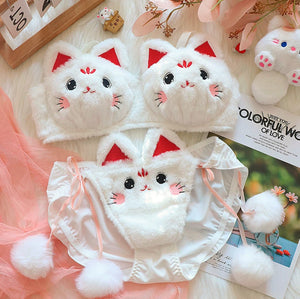 Kawaii Kitty Underwear Set