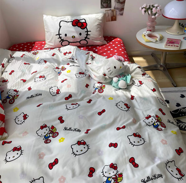 Kawaii Kitty Bedding Set