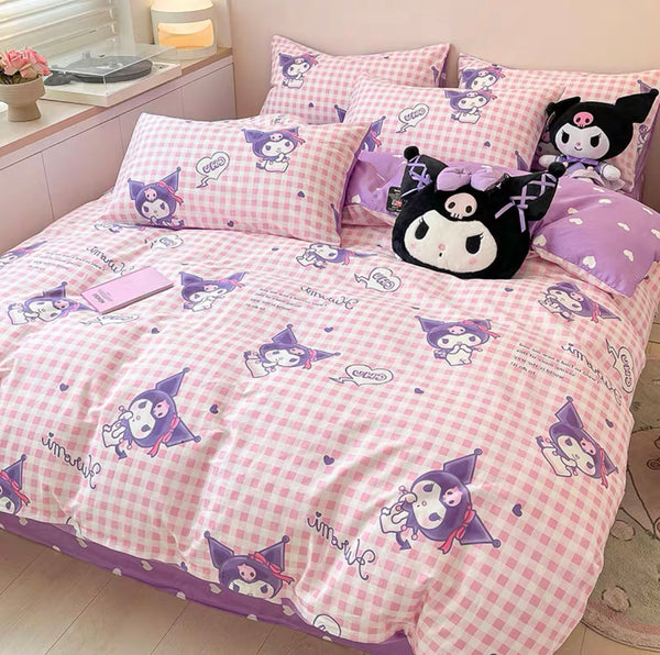 Kawaii Kuromi Bedding Set