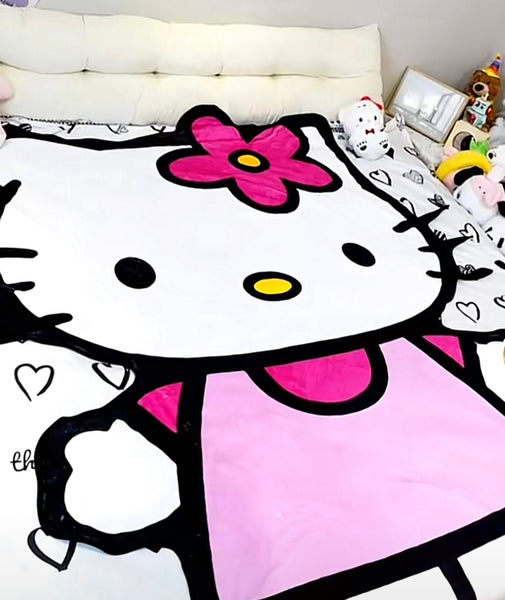 Kawaii Hello Kitty Blanket