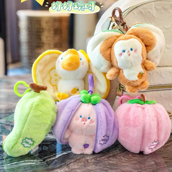 Cute Fruit Animals Key Chain