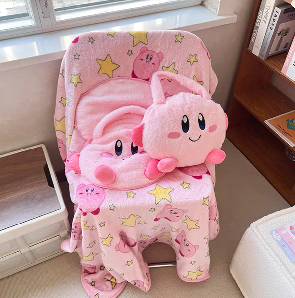 Cute Cartoon Pillow & Blanket