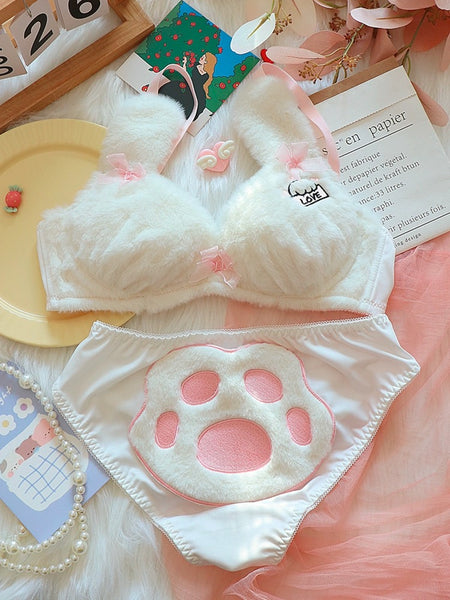 Kawaii Paw Underwear Set