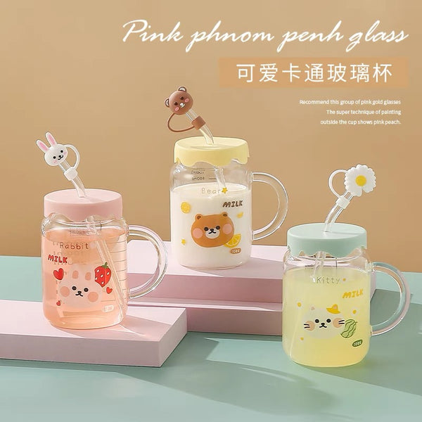 Cute Animal Printed Drinking Bottle