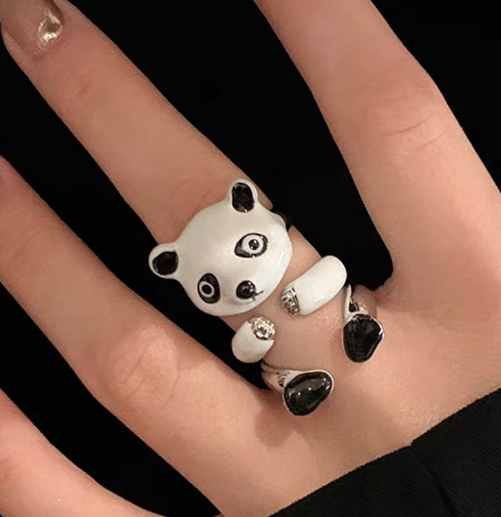 Pandi Rind Cute Panda Ring – ivybycrafts