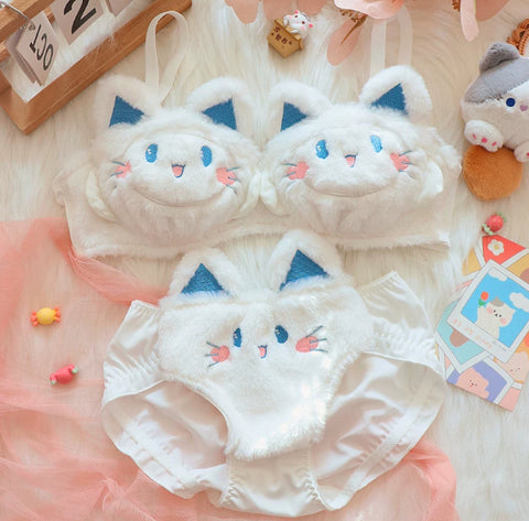 Kawaii Kitty Underwear Set