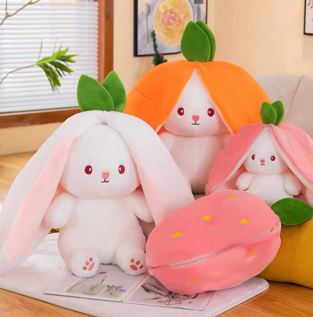 Cute rabbit Various Fruit Plush Toy Stuffed Vegetables Plush Toy Plush  (Apple)