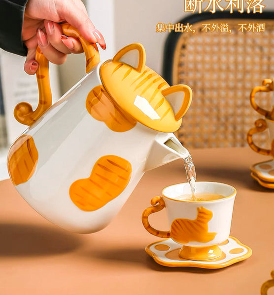 Kawaii Cat Tea Set