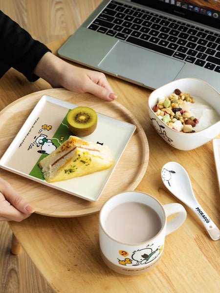 Cute Pochacco Dinner Set