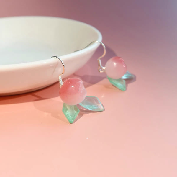 Cute Peach Earrings