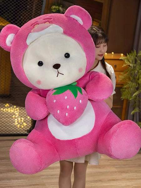 Cute Strawberry Bear Plush Toy
