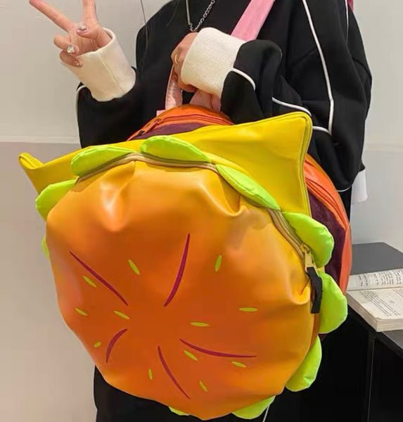 Cute Hamburger Backpack