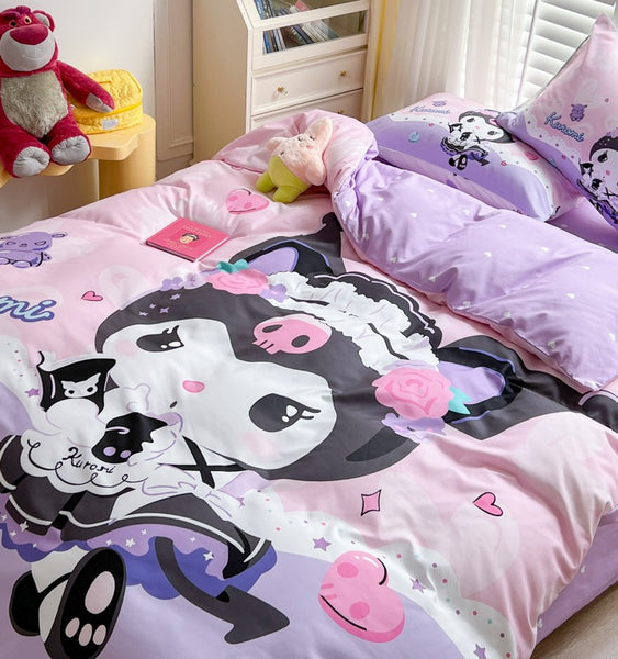 Kawaii Kuromi Bedding Set