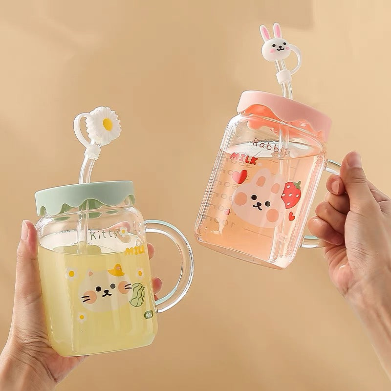 Cute Animal Printed Drinking Bottle