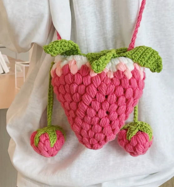 Sweet Strawberry Handmade Bag