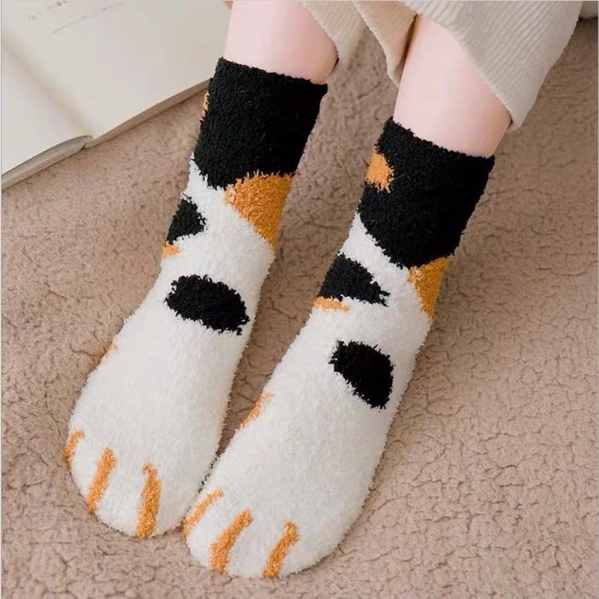 Soft Kitty Paw Socks
