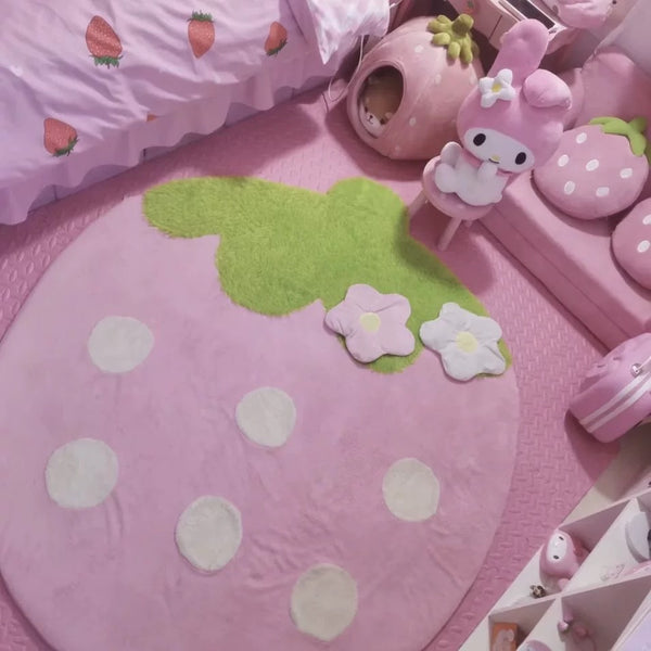 Sweet Strawberry Floor Mat