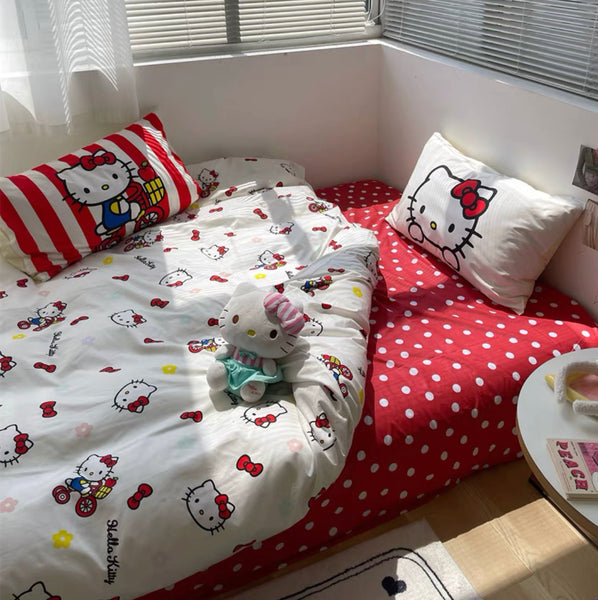 Kawaii Kitty Bedding Set