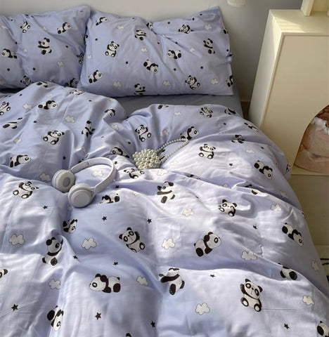 Cute Panda Bedding Set