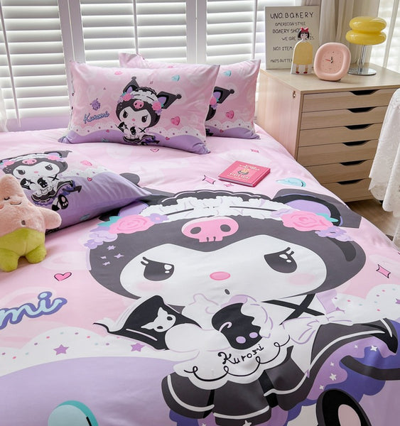 Kawaii Kuromi Bedding Set