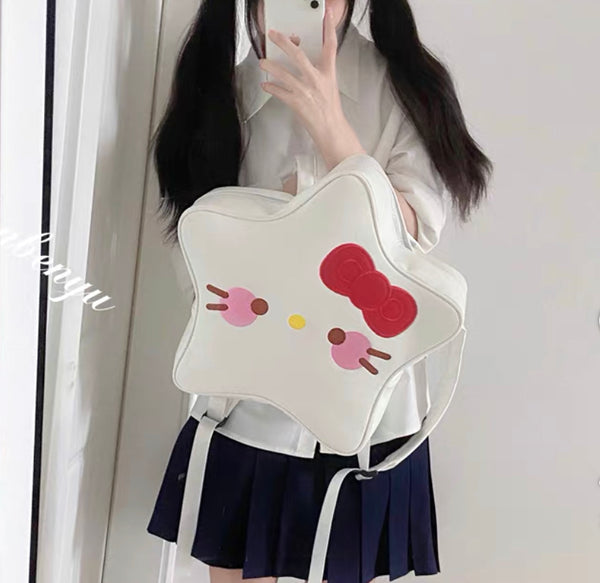 Cute Star Kitty Backpack