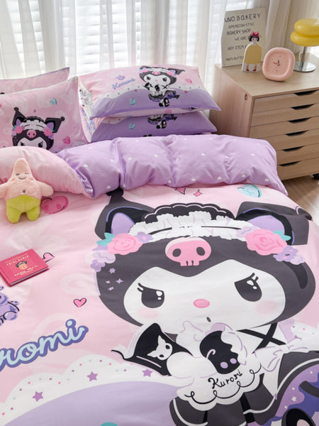 Kawaii Kuromi Bedding Set