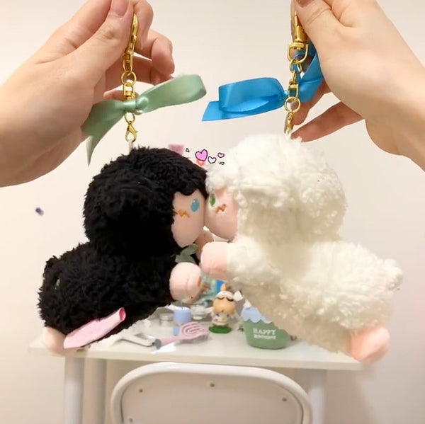 Cute Kiss Sheep Key Chain