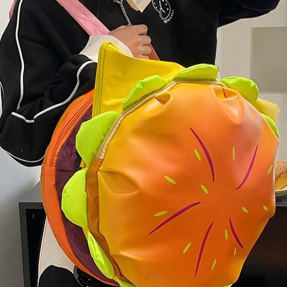 Cute Hamburger Backpack