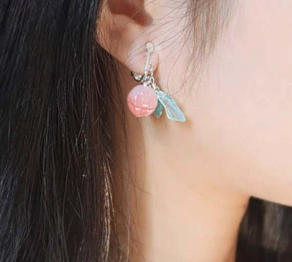 Cute Peach Earrings