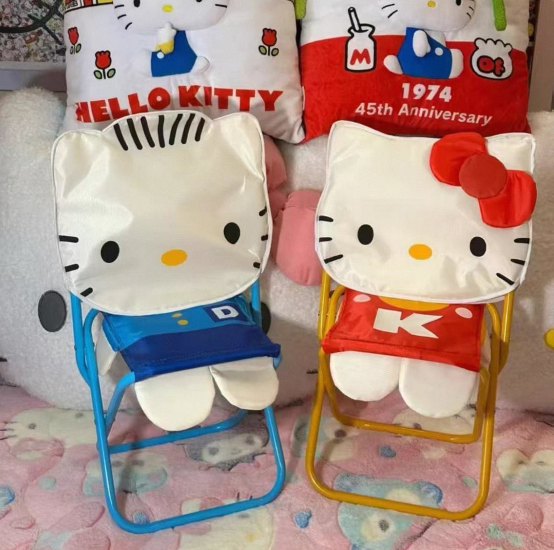 Cute Kitty Folding Stool