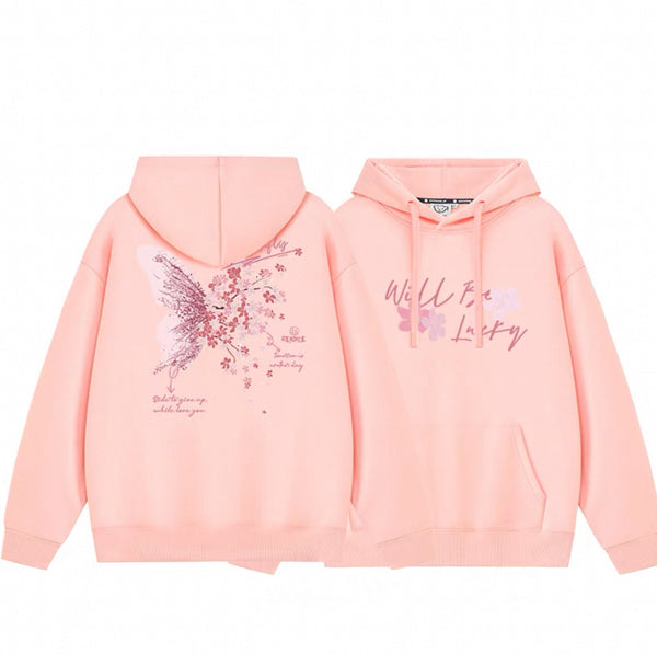 Cute Sakura Butterfly Hoodie