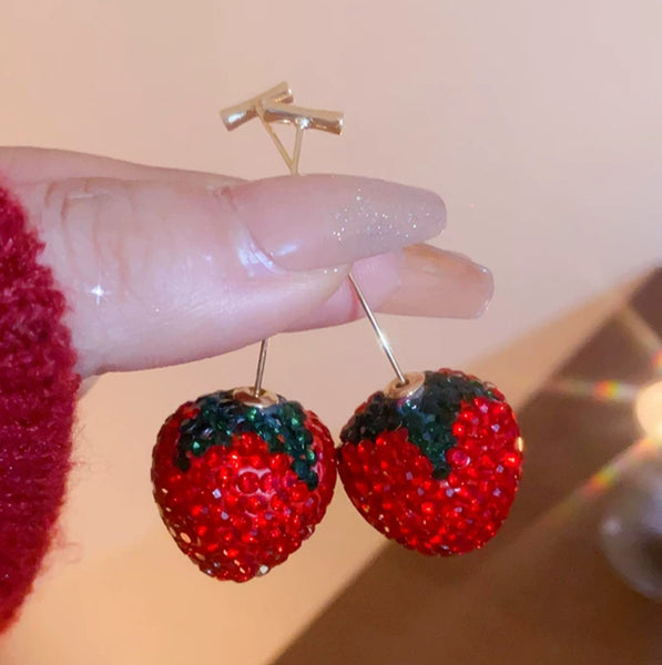 Cute Strawberry Earrings