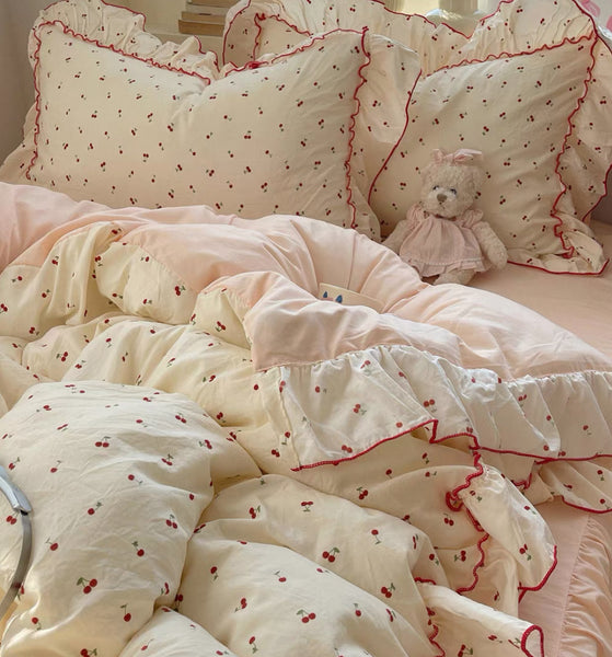Cute Cherries Bedding Set