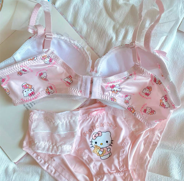 Cute Kitty Underwear Set