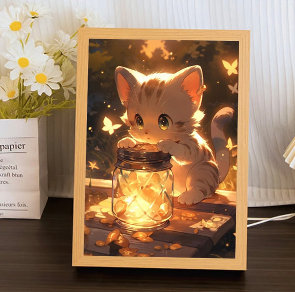 Kawaii Cat Picture Lamp