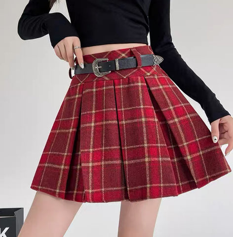 Fashion Plaid Skirt