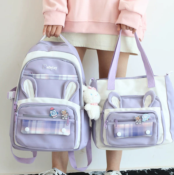 Harajuku Style Backpack Set