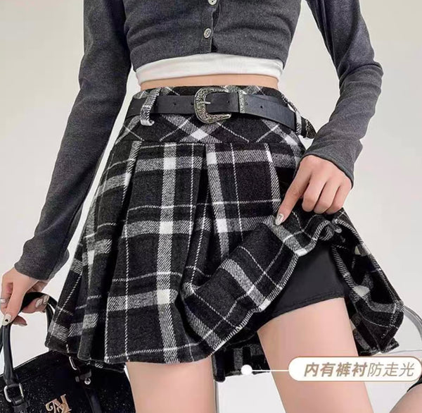 Fashion Plaid Skirt