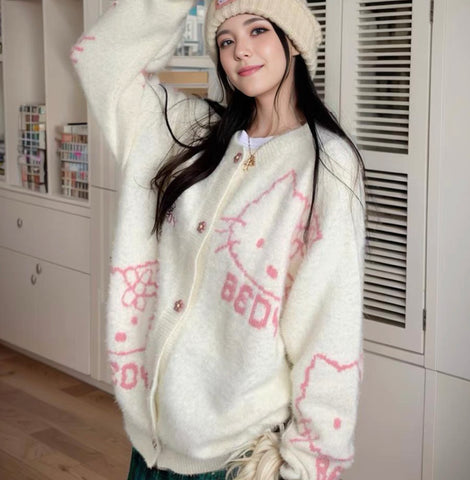 Cute Kitty Sweater Coat