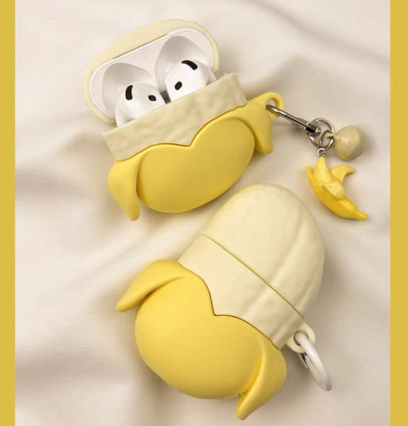Cute Banana Airpods Protector Case For Iphone
