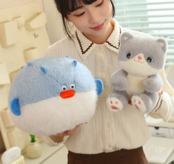 Fish And Cat Plush Toy