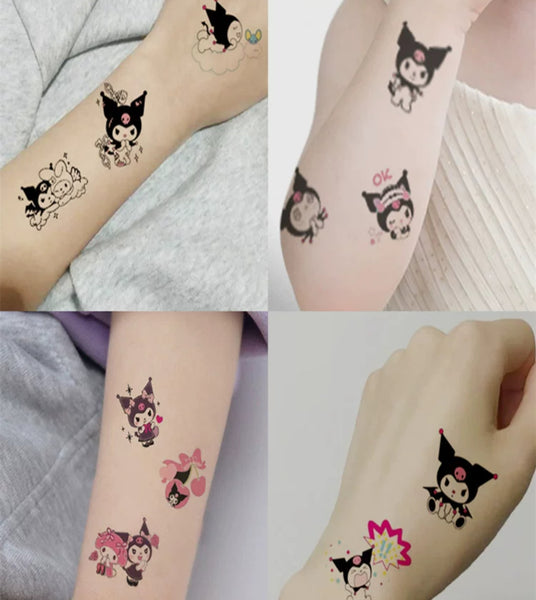 Cartoon Tattoo Sticker Set