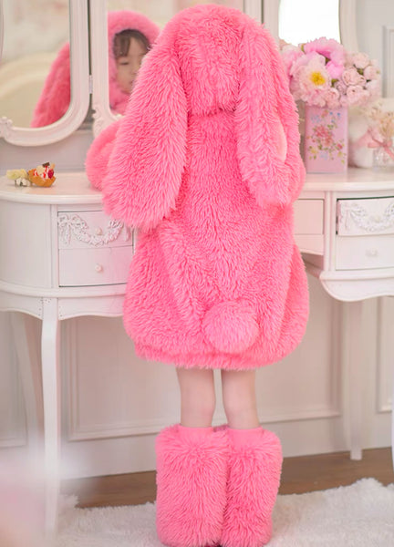 Pink Kawaii Rabbit Suit For Children