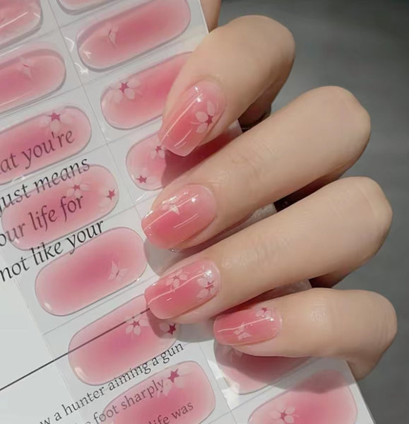 Cute Sakura Nail Care Sticker
