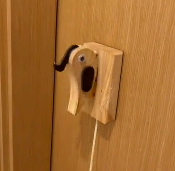 Funny Handmade Woodpecker Doorbell