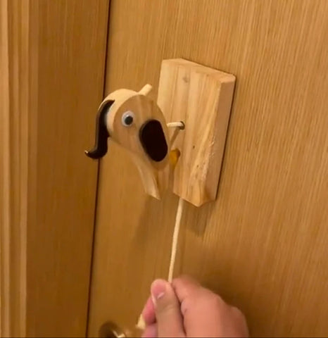 Funny Handmade Woodpecker Doorbell